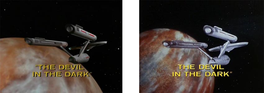 Enterprise orbits/Title card